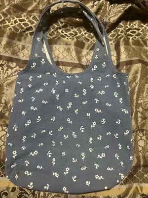 Denim tote bag Blue thumbnail 4