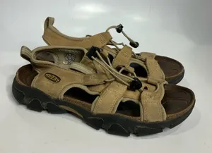 Keen Sarasota sandals tan‎ leather women’s size 8.5 casual summer hiking outdoor thumbnail 1