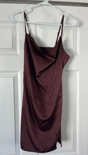SheIn Satin Cocktail Mini Dress thumbnail 1