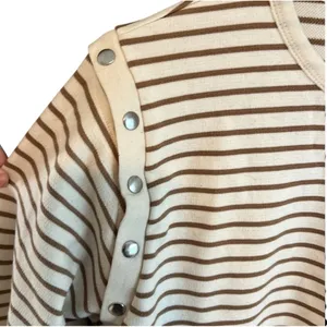 Anthropologie Maeve Slouchy‎ Striped Long Sleeve Tee Size S thumbnail 7