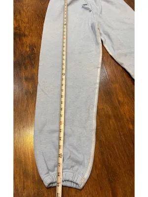 Skims light blue cotton joggers thumbnail 5
