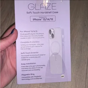 Merkury Innovations glaze MagSafe soft touch hard shell case iPhone 13/14/15 thumbnail 4