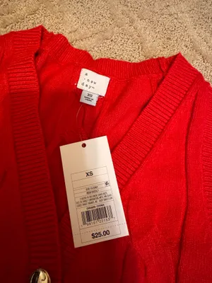 A new day red sweater vest thumbnail 2