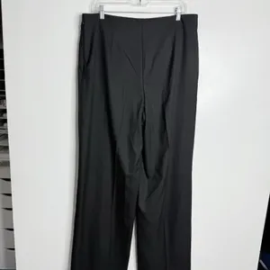 NWOT Ann Taylor The Button Trim Sailor Wide-Leg Pant Black Size‎ 14 Workwear thumbnail 3