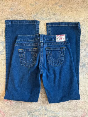 True Religion EUC Dark Blue Bootcut Jeans thumbnail 2