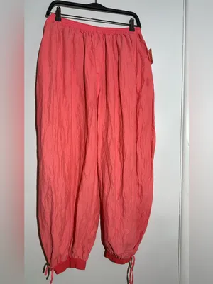 NWT! FP Movement by Free People Coral Wide-Leg Elastic-Waist Track Balloon Pants thumbnail 3