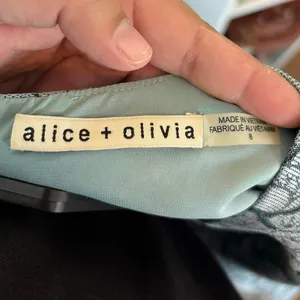 Alice + Olivia Blue Pink Floral Cherry Blossom Tennie Mini Dress Size 8 thumbnail 3