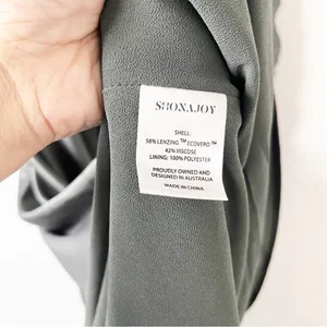 Shona Joy La Lune Olive Satin Ruched High Slit Formal Maxi Dress Gown thumbnail 9