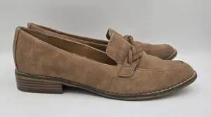 Indigo Rd. Raven Loafers Women's Size 8.5 M Tan Brown Braided Faux Suede Vintage thumbnail 12
