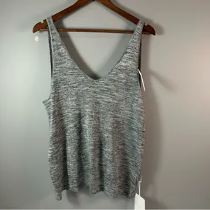 NWT Lululemon Mix and Mingle Tank Heathered Vapor / Melanite Women's Size 12 thumbnail 3