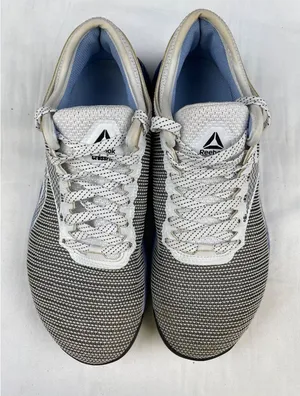 Reebok Women's Nana Cross Fit Grey/blue/white Shoes/Sneakers Size 8.5 SKU 4372 thumbnail 1