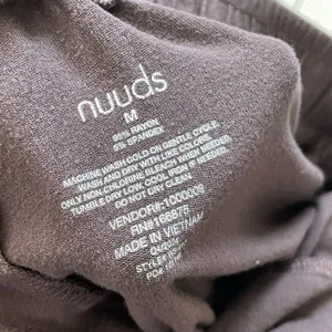 Nuuds Lounge Shorts pull on drawstring womens Brown (medium) loungewear sleep thumbnail 2
