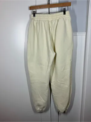 Comfrt‎ original Sweatpant Cream yellow Oversized Women's Jogger Pants Sz Medium thumbnail 3
