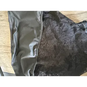 Black Sheer Floral Lace Tube Top Strapless Crop XS Floral Mesh Bralette Layering thumbnail 11