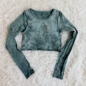 Lululemon Ebb to Street Long Sleeve Ribbed Cropped Shirt 6 thumbnail 1