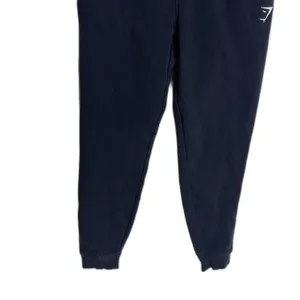 Gymshark Jogger Pants Medium Black Fleece Sweatpants‎ Drawstring Cuffed thumbnail 3