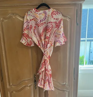 Marie Oliver Floral Wrap Dress thumbnail 5