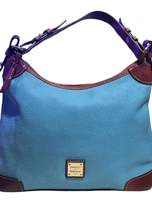 Dooney & Bourke pebbled leather hobo shoulder bag thumbnail 1