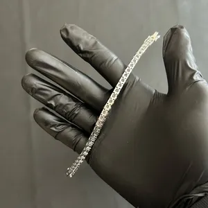 Moissanite Tennis Bracelet VVS1 5mm 7 Inches Silver Brand New thumbnail 2