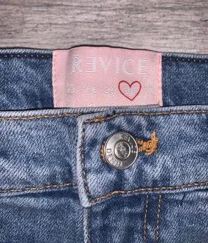 Revice High Rise Star Denim Shorts thumbnail 3