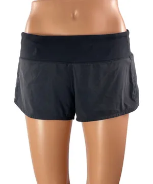 Lululemon Speed Up Black High Rise Workout Yoga Gym Athletic Running Shorts Sz 6 thumbnail 1