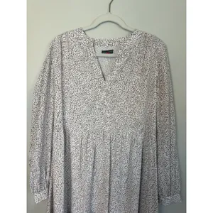 Vince Camuto Tiered Mini Dress Long Sleeve Lined Sz M thumbnail 2