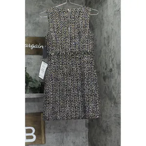 NWT City Studio Boucle Pocket Tweed Sheath Mini Dress Black / Gold Multi 0 thumbnail 5