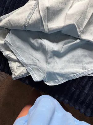 Free People Asymmetrical Denim Skirt Mini thumbnail 7
