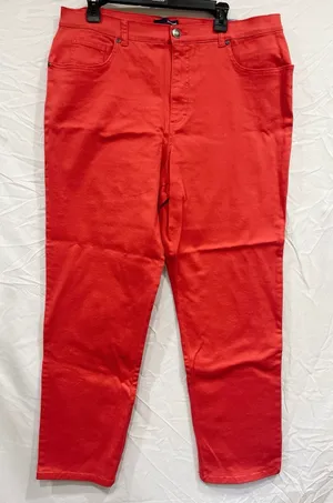 Basic Editions Stretch Cotton Jeans Women’s 18 Classic Fit Tapered Leg thumbnail 1