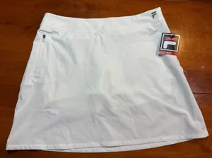 Fila White Women's Athletic Skort with Zip Pocket NWT medium thumbnail 1