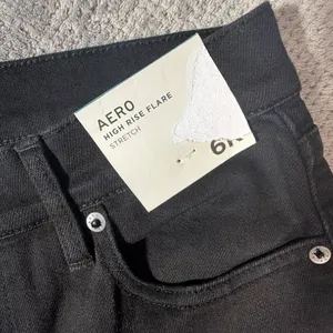 Aeropostale Size 6 Black High Rise Flare Stretch Jeans Non Ripped NEW Comfort thumbnail 11