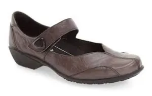 Romika brown leather mary Jane Shoes women's size 38 7.5‎ professional boho thumbnail 1