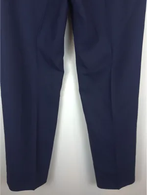 Sézane Phil Trousers Navy Wool Blend High Rise Wide Leg Pants FR 34 US 2 thumbnail 8