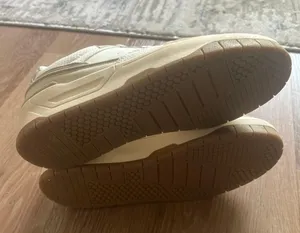 American Eagle White Beige Taupe Varsity Retro Sneaker Chunky Platform Shoes thumbnail 8
