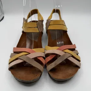 Inter-Bios Spain Leather Comfort Sandals Cork Footbed EU 38 US 7.5 Boho thumbnail 2