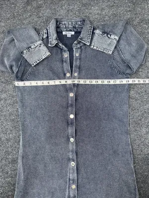 PBJ Blues Snap Tunic Cardigan - Denim Indigo thumbnail 5
