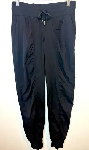 Lululemon Dance Studio Jogger Pants Size 6 Black Ruched 28” Inseam thumbnail 1