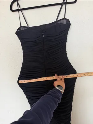 House of CB - FORNARINA Black Organza Mesh Maxi Dress - Size L NWOT thumbnail 12