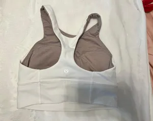Lululemon White Wunder Train Longline Bra thumbnail 4