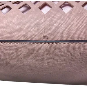 Trina Turk Pink Lattice Handbag with Floral Liner – summer bag thumbnail 5