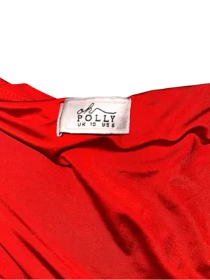 Oh Polly Adoria Single Sleeve Red Cutout Midi Maxi Dress US 6 thumbnail 5