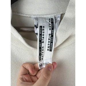 Women’s Maison Blanche Size 2 Cream Long Sleeve Thermal thumbnail 4
