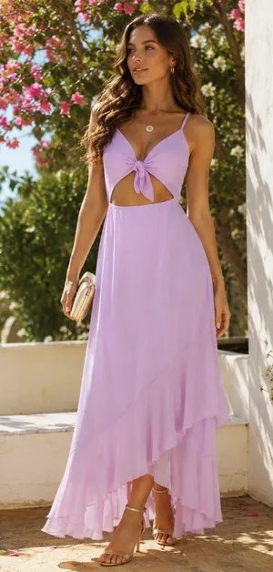 Bellevue The Label Bailey Cut Out Maxi Dress Small NWT thumbnail 1