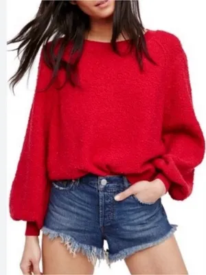 FREE PEOPLE‎ Found My Friend Sweatshirt thumbnail 1