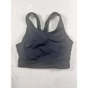 Lululemon Sports Bra Women's Size 4 black Strappy Gorpcore Workout Gym Running thumbnail 4