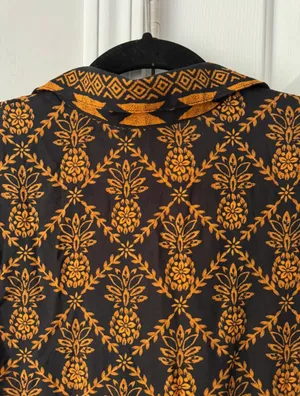 Farm Rio Printed V-Neck Tie Front Midi Dress, Size S thumbnail 10
