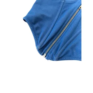 Urban Outfitters Out From Under‎ Hot Stuff Denim Halter Corset Top Blue Sz S thumbnail 7