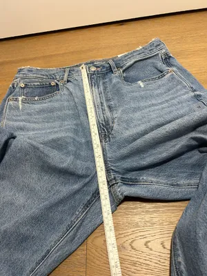 American Eagle Size 12 baggy mom jeans super high rise thumbnail 15