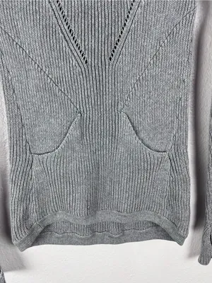 LULULEMON The Sweater The Better Gray Knit Long Sleeves Sweater thumbnail 4