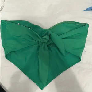 Tiger Mist Green Strapless Top thumbnail 3